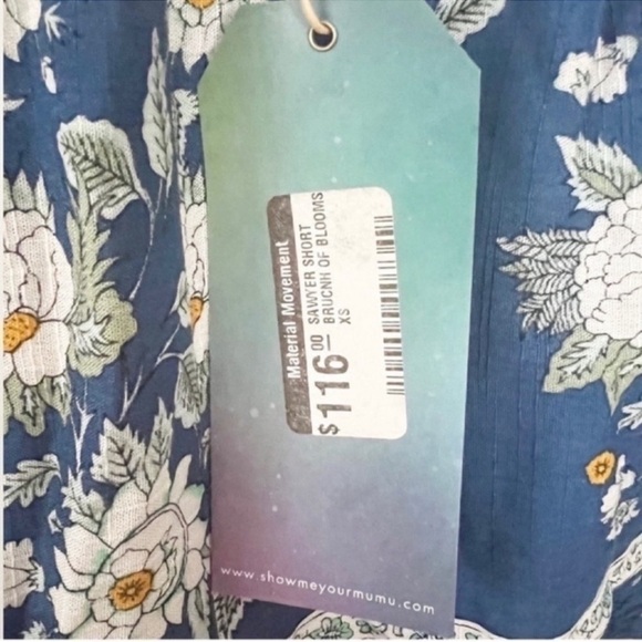 Show Me Your Mumu Sawyer Shorts Brunch of Blooms Floral Size XS MSRP 116$ NEW - Picture 3 of 9
